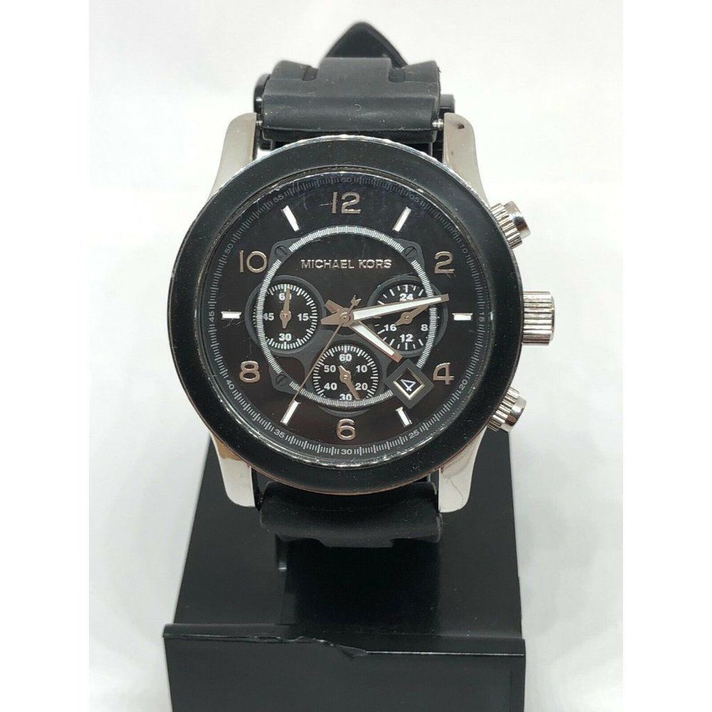 Michael Kors MK8107 Unisex Black Silicone Analog B